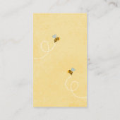 Anfrage für das Baby Yellow Honey Bear Bear Baby Begleitkarte (Rückseite)