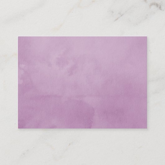 Anfrage für das Babybett Violet und Sage Floral Begleitkarte (Rückseite)