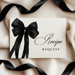 Anfrage für das Black Bow-Brautparty Begleitkarte