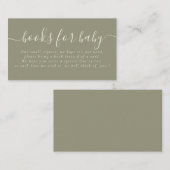 Anfrage für das einfache Typografie-Babyduschenhef Begleitkarte (Vorne/Hinten)