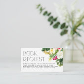 Anfrage für das Sommerduschenbuch der tropischen B Begleitkarte (Stehend Vorderseite)