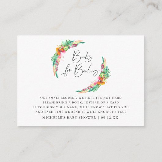 Anfrage für das Tropical Summer Beach Baby Begleitkarte (Vorderseite)