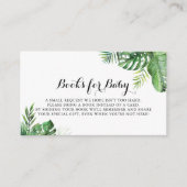 Anfrage für das tropische Babyduschenbuch Begleitkarte (Vorderseite)