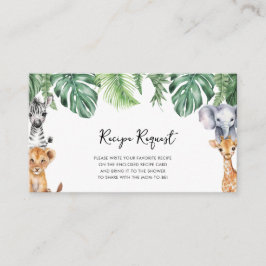 Anfrage für die kleine Wild One Safari Babydusche Begleitkarte