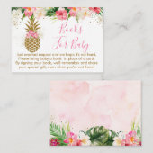 Anfrage für ein Babybuch für Ananas mit tropischer Begleitkarte (Vorne/Hinten)