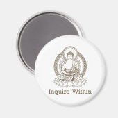 Anfrage innerhalb Buddha Magnet (Vorderseite/Rückseite)
