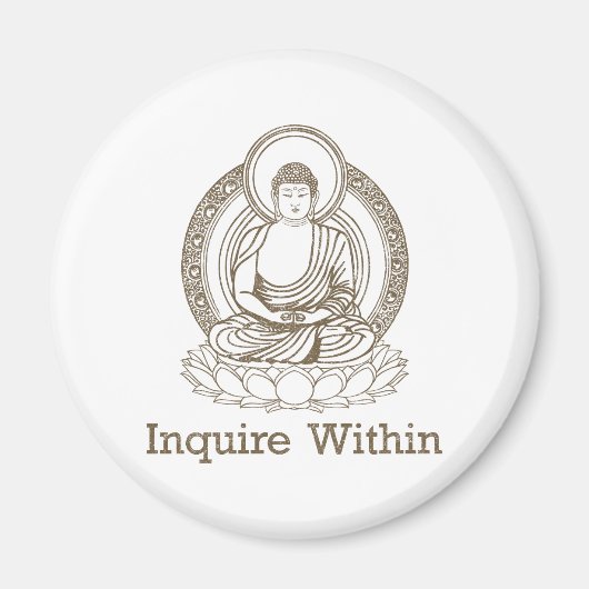 Anfrage innerhalb Buddha Magnet (Vorne)