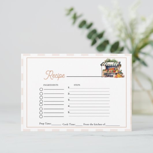 Anfrage nach dem Brautparty "Fresh off the Market" Begleitkarte (Stehend Vorderseite)