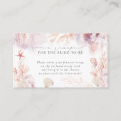 Anfrage nach einem modernen naukalen Brautparty Begleitkarte (Vorderseite)