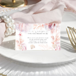 Anfrage nach einem modernen naukalen Brautparty Begleitkarte