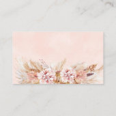 Anfrage nach einer Boho Floral Brautparty-Rezept-K Visitenkarte (Rückseite)