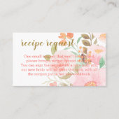 Anfrage nach einer Rezeptur für das Rosa Brautpart Visitenkarte (Vorderseite)