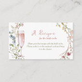 Anfrage nach Petals und Prosecco-Brautparty Begleitkarte (Vorderseite)