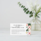 Anfrage nach tropischem Brautparty Begleitkarte (Stehend Vorderseite)