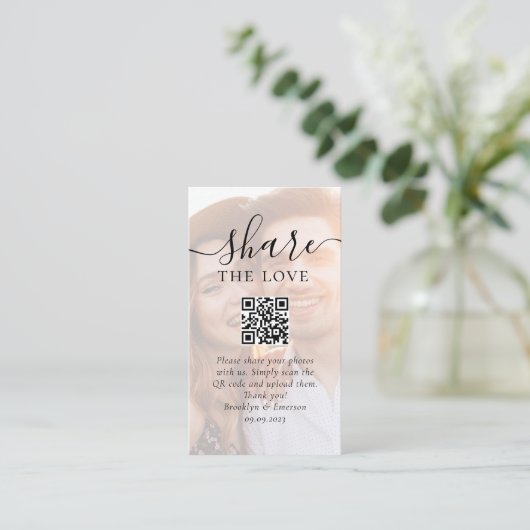 Anfrage QR-Code für die gemeinsame Nutzung von Hoc Begleitkarte (Stehend Vorderseite)