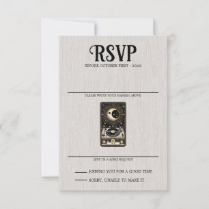 Anfrage zum Hochzeitssong des Tarots RSVP Karte