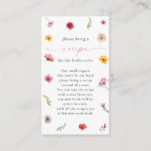 Anfrage zur Brautparty-Wildblume Begleitkarte (Vorderseite)