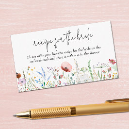 Anfrage zur Brautparty-Wildblume Begleitkarte