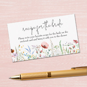 Anfrage zur Brautparty-Wildblume Begleitkarte