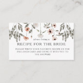 Anfrage zur Brautparty-Wildblume Begleitkarte (Vorderseite)