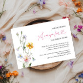 Anfrage zur Brautparty-Wildblume Einladung