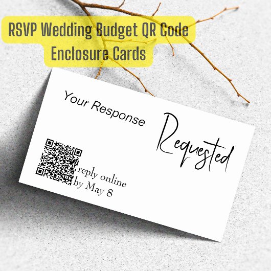 Anfrage zur UAWG Wedding Budget QR Code Visitenkarte