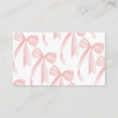 Anfrageformular für das Rosa Brautparty Begleitkarte (Rückseite)