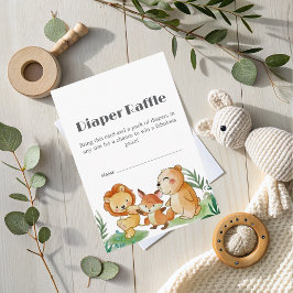 Anfragekarte für niedliche Holzlandentaucher Begleitkarte