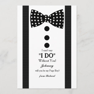 Anfragekarte für Pagen Einladung