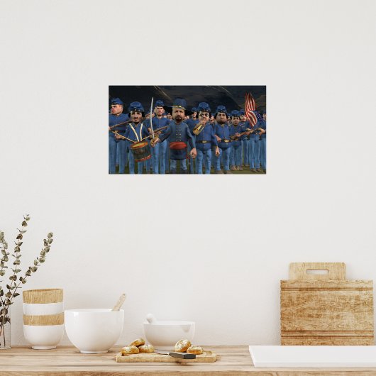 Anführer der Anklage - kleines Poster (Küche)