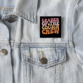 Anführer der Cousin-Crew Groovy Retro Button (Beispiel)
