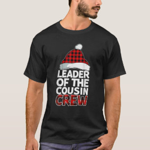 Anführer der Cousin-Crew Weihnachten Büffel Rot T-Shirt