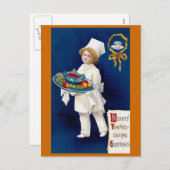 Anführer der Tureen of Soup and Fruit Thanksgiving Feiertagspostkarte (Vorne/Hinten)