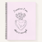 Anführungsheft, motivierend Zeitschrift Notizblock (Vorderseite)