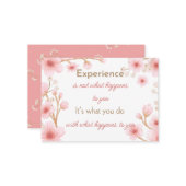 Anführungskarte Mitteilungskarte (Vorderseite/Rückseite Beispiel)