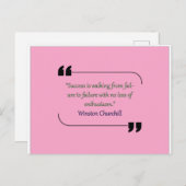 Anführungskarte Postkarte (Vorne/Hinten)