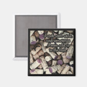 Anführungsmagnet für Weinkorken Magnet (Vorderseite/Rückseite)