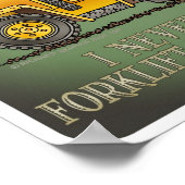 Anführungsposter für Gabelstaplerbetreiber Poster (Ecke)