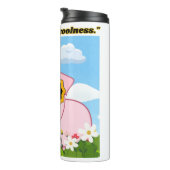 Anführungsschwein - Ferkel bei Kälte Thermosbecher (Nach rechts gedreht)