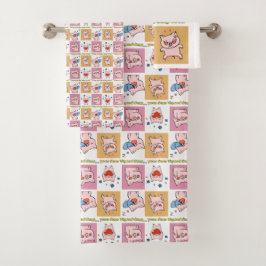 Anführungsstriche Badhandtuch Set