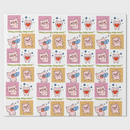 Anführungsstriche Geschenkpapier (Flach)