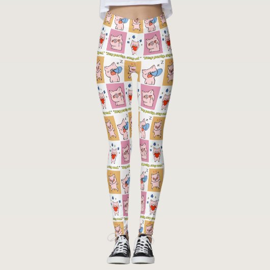 Anführungsstriche Leggings (Vorderseite)