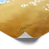 Anführungstext für Strandkunstposter Poster (Ecke)