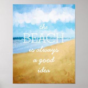 Anführungstext für Strandkunstposter Poster