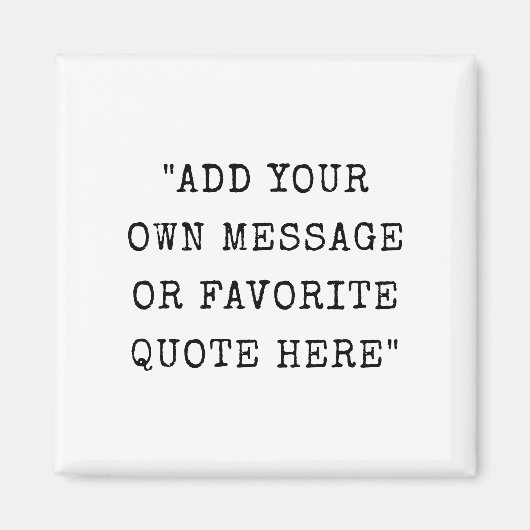 Anführungszeichen für benutzerdefinierte Schriftar Magnet (Vorne)