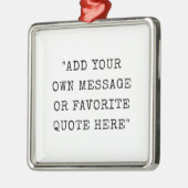 Anführungszeichen für benutzerdefinierte Schriftar Ornament Aus Metall (Links)