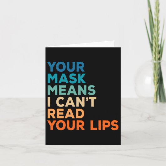 Anführungszeichen für die Gebärdensprache "Asl Sig Karte (Vorderseite)