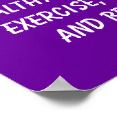 Anführungszeichen für Fitnessen Poster (Ecke)