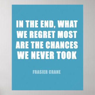 Anführungszeichen für Frasier-Kran Poster