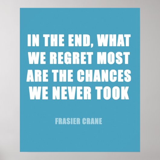 Anführungszeichen für Frasier-Kran Poster (Vorne)